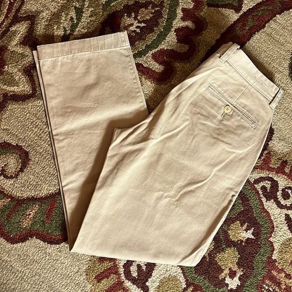 J CREW Size 31W x 30L Flat Front Chino 100% Cotton Comfort Khaki Casual $89 NEW - Picture 3 of 16